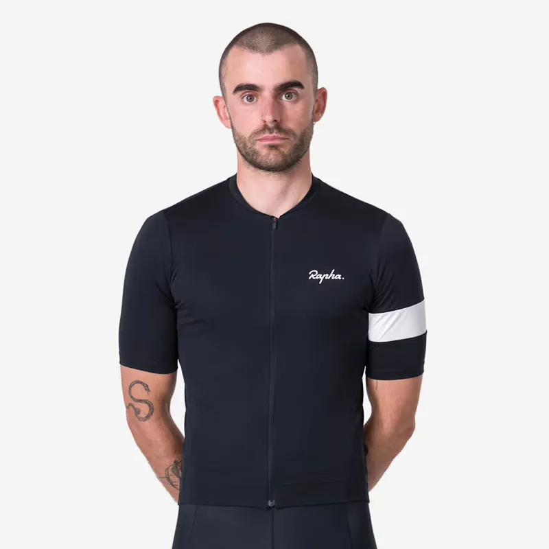 Rapha Men's Core Jersey Black/White-2