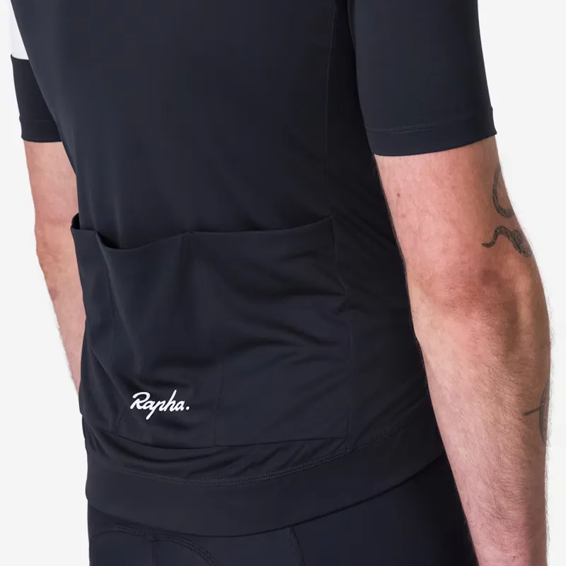 Rapha Men's Core Jersey Black/White-5
