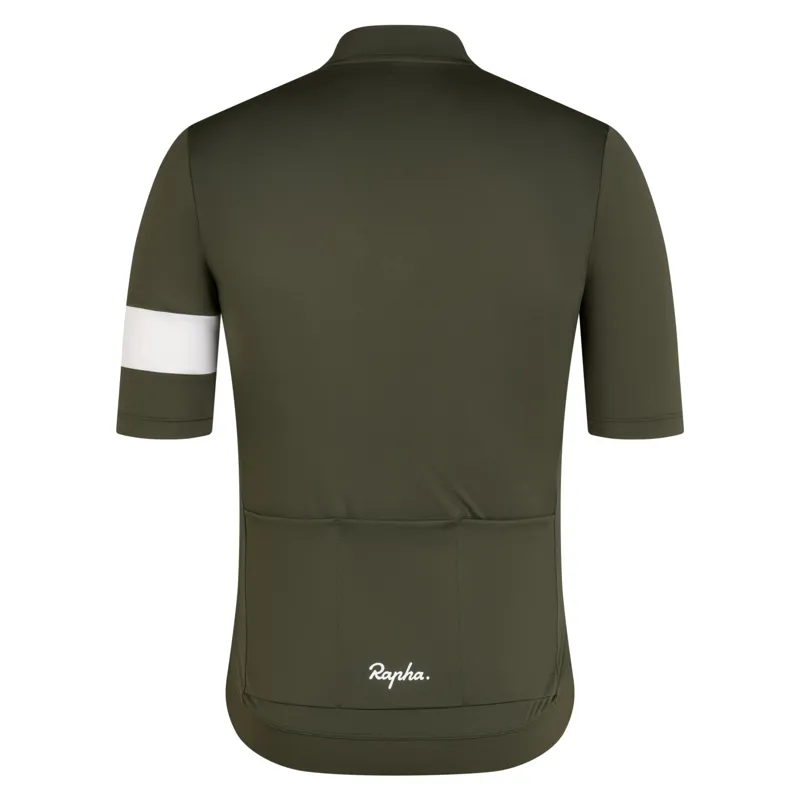 Rapha Men's Core Jersey Dark Green/White-1