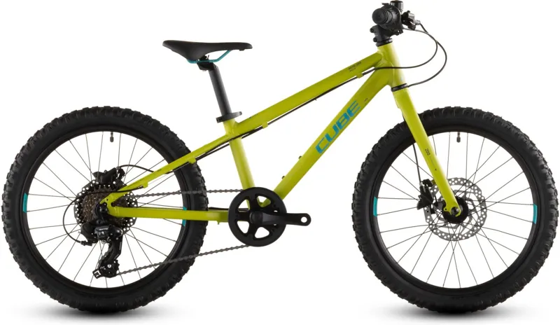 Cube Acid 200 Disc 2026 Kids Bike in Lizerd Green/Blue