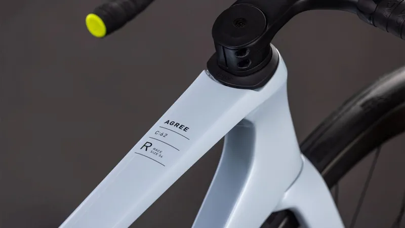 Cube Agree c:62 Race 2026 Road Bike in Glacier White/Black-8