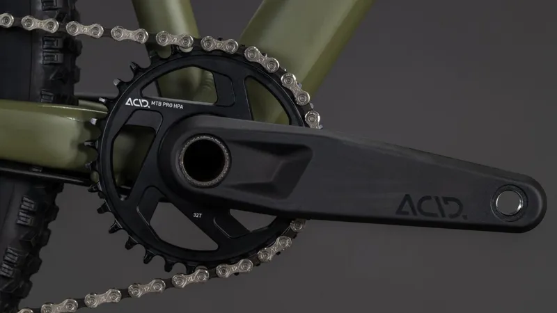 Cube Aim SLX 2026 Hardtail Mountain Bike in Dusty Olive/Gold-4