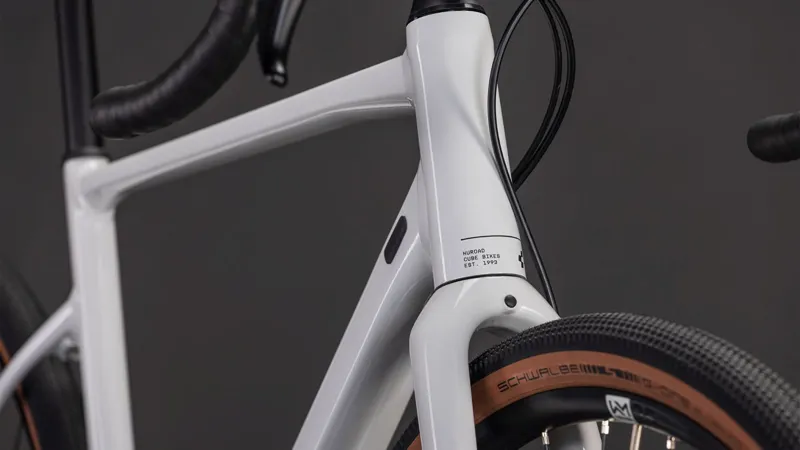 Cube Nuroad EX 2026 Gravel Bike in Cotton White/Grey-2