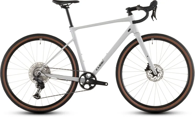 Cube Nuroad EX 2026 Gravel Bike in Cotton White/Grey