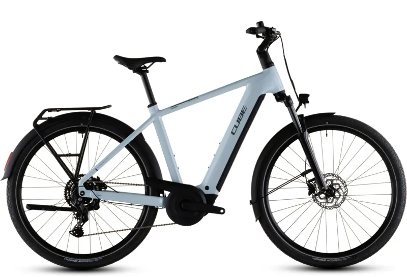 Cube Touring Hybrid One 600 2026 E-Hybrid in Glacier White / Reflex