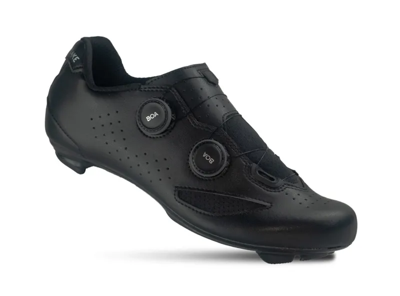 Lake CX190 Road Cycling Shoes in Black/Silver-1