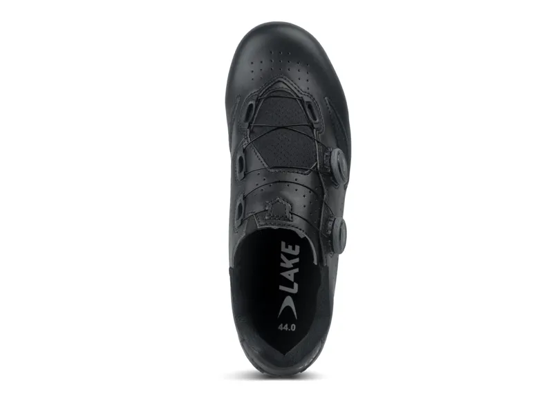 Lake CX190 Road Cycling Shoes in Black/Silver-3