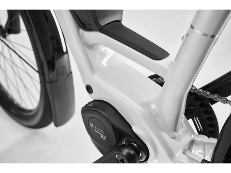 Diamant Zing Trip Core Low-Step Hybrid/City Bike 545Wh in Baumwollweiss White-3