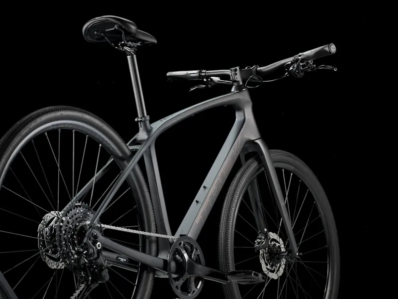 Trek FX Sport 4 Road Bike In Matte Onyx Carbon-1