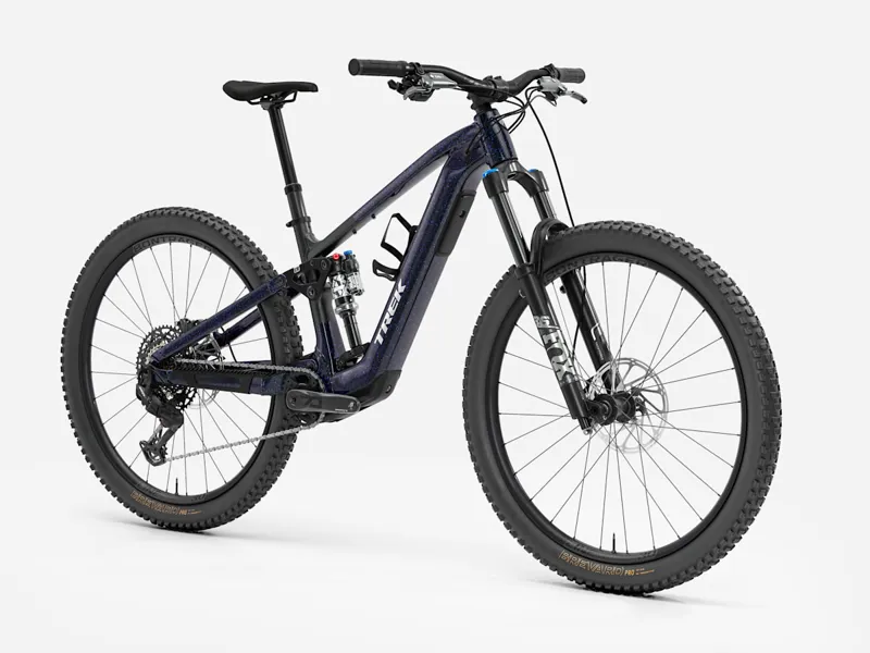 Trek Fuel+ EX 8 Full Suspension E-MTB in Black/Purple Flip-1