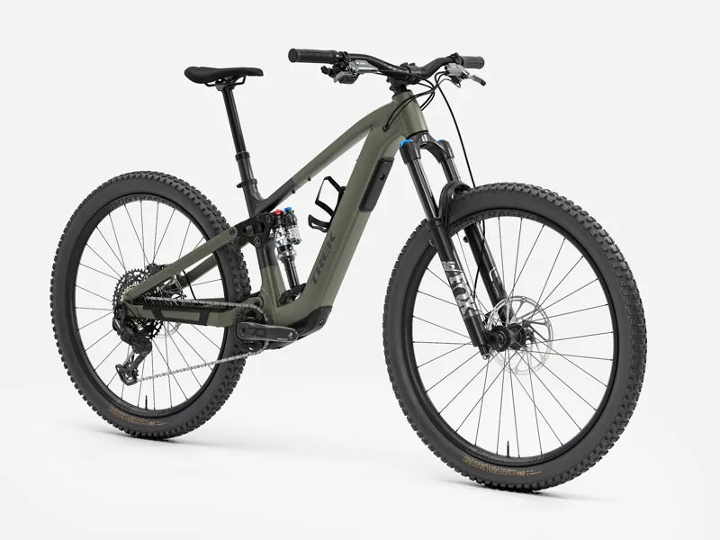 Trek Fuel+ EX 8 Full Suspension E-MTB in Matte Olive Green-1
