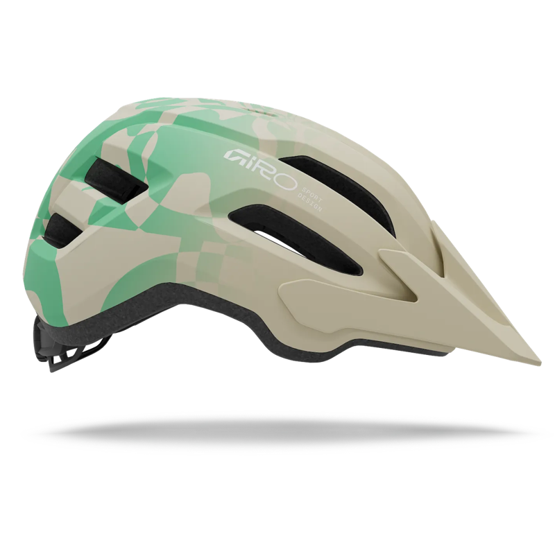 Giro Fixture Mips II Mountain Bike Helmet in Matte Stone/Green Rush-2