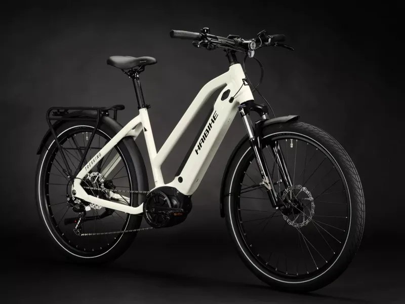 Haibike Trekking 3 Mid 500Wh Electric Bike in Warm Grey Black Gloss-7
