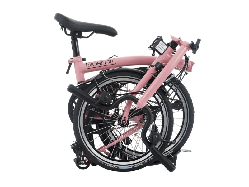 Brompton C-Line 12-Speed Flamingo Pink-1