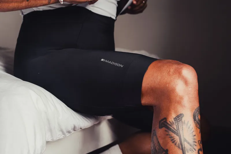 Madison Flux EIT Pad Lycra Bib Short Men's in Black-2