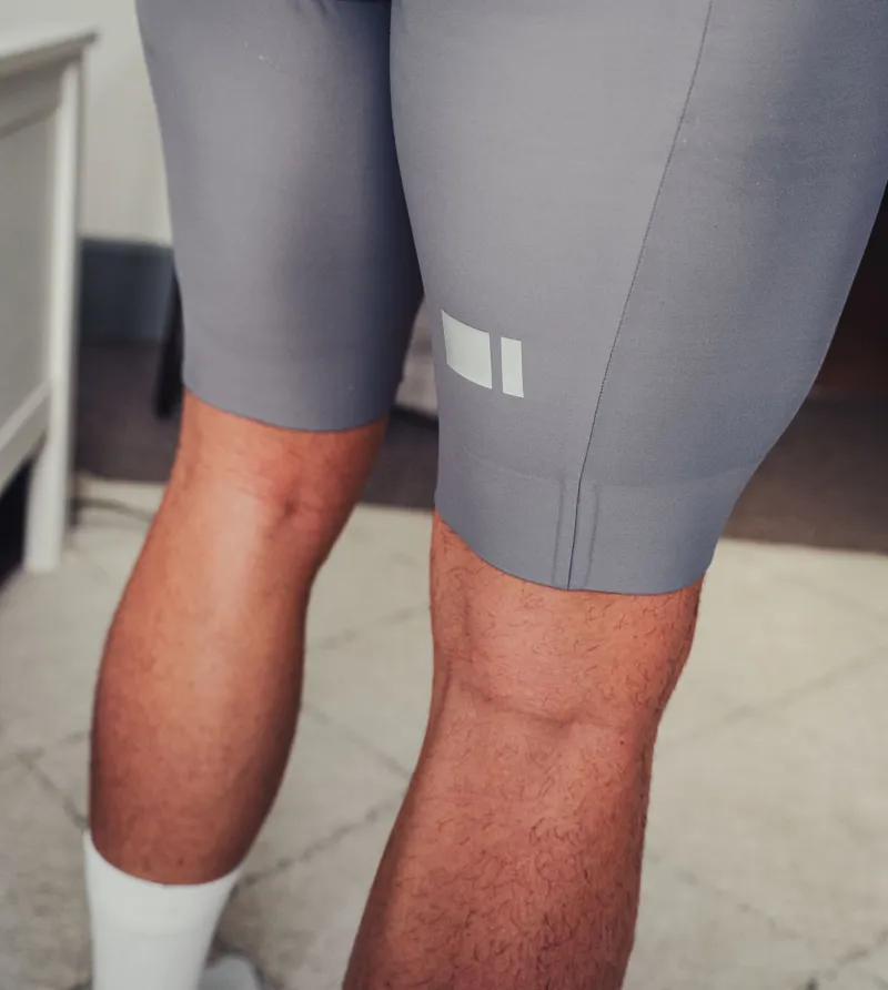 Madison Flux EIT Pad Lycra Bib Short - Men's in Steel Grey-4