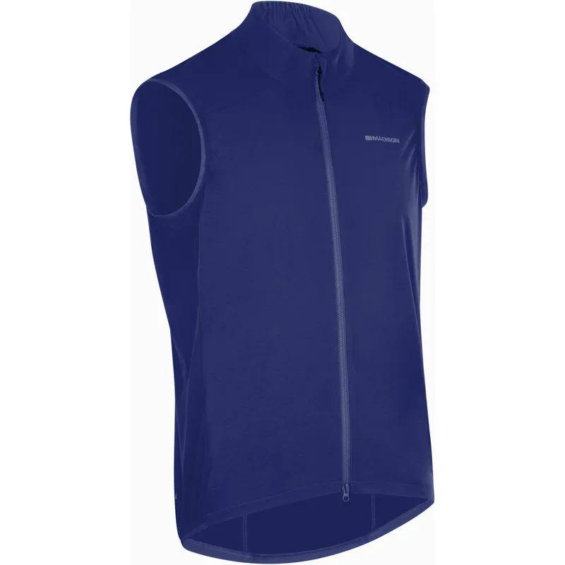 Madison Freewheel Windproof Packable Gilet Mens in Ink Navy Blue