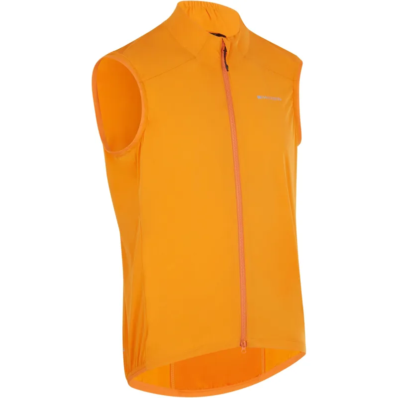 Madison Freewheel Windproof Packable Gilet Men's in Mango Orange