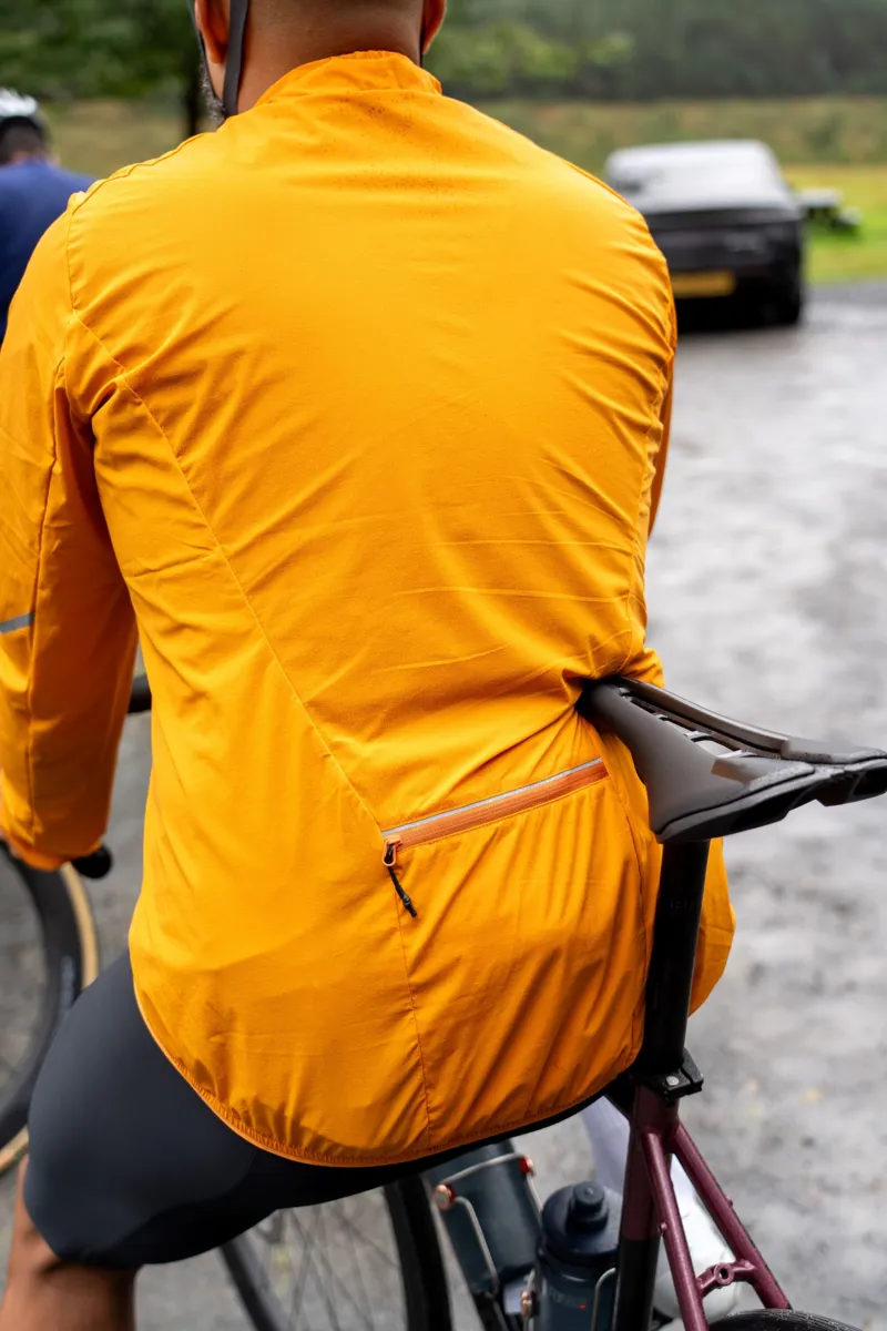 Madison Freewheel Windproof Packable Jacket Men's in Mango Orange-3