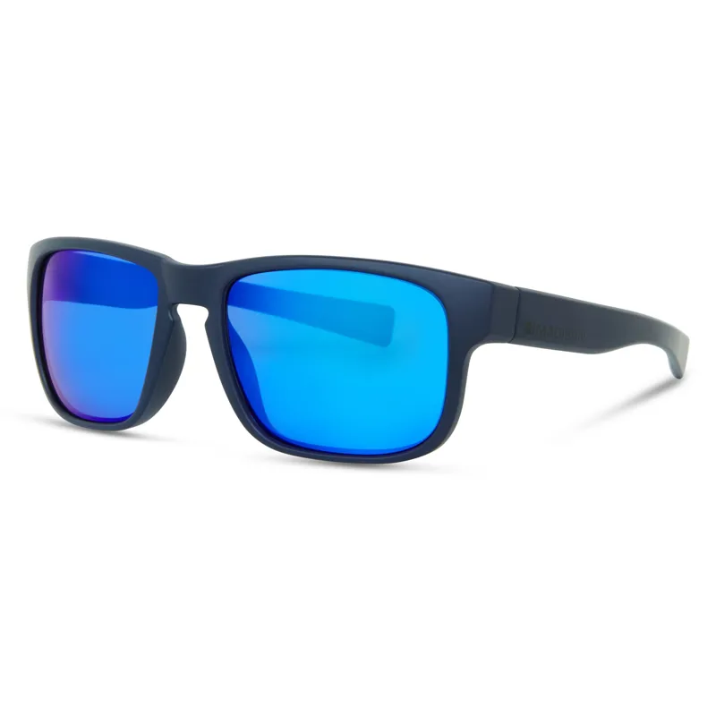 Madison Signal Ink Navy Sunglasses - Blue Mirror Lens