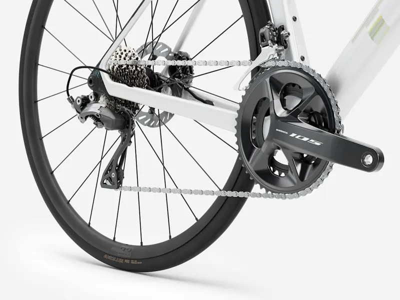 Trek Madone SL 5 Gen 8 Road Bike in Gloss Crystal White/Matte Deep Smoke-5