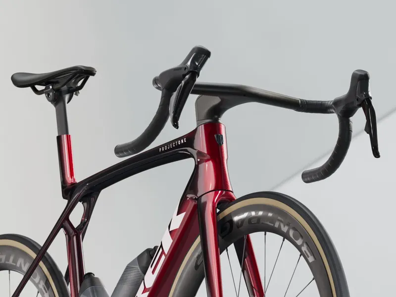 Trek Madone SLR 7 Gen 8 Road Race Bike In Carbon Red Smoke-4