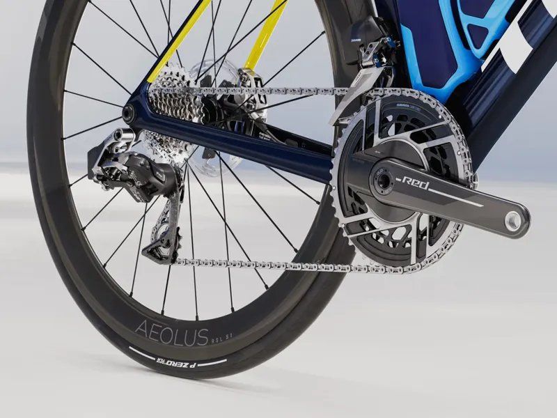 Trek Madone SLR 9 AXS Gen 8 Road Bike In Navy Smoke-5