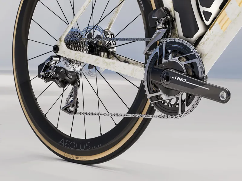 Trek Madone SLR 9 AXS Gen 8 Road Bike In White-5