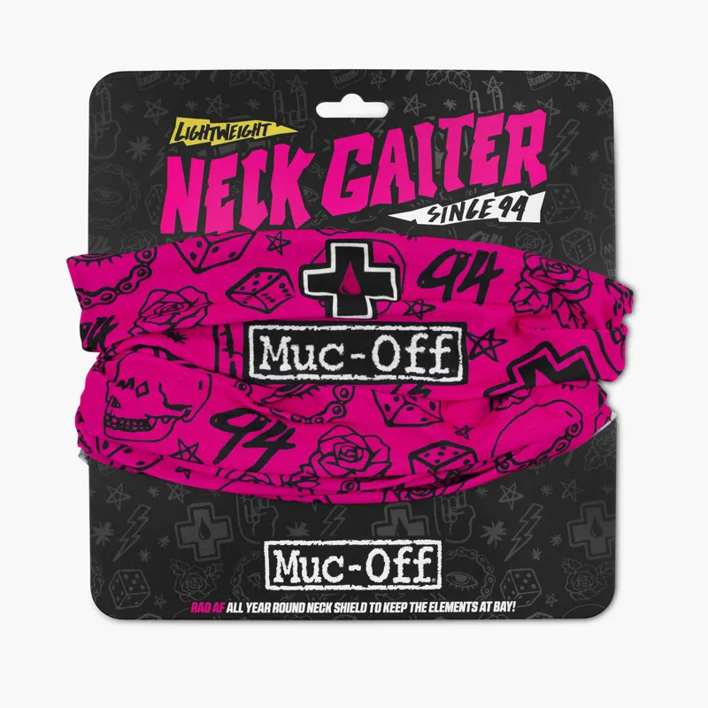 Muc-Off Lightweight Neck Gaiter - Punk Pink-3