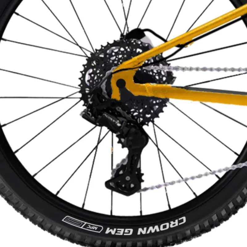 Nukeproof Tracker 24 inch wheeled Kids Bike in Yellow-2