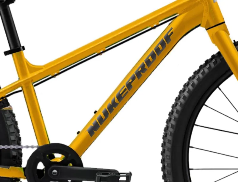 Nukeproof Tracker 24 inch wheeled Kids Bike in Yellow-3