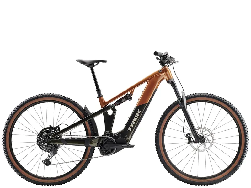 Trek Powerfly FS+ 4 Gen 4 E-Mountain Bike In Pennyflake/Black Olive