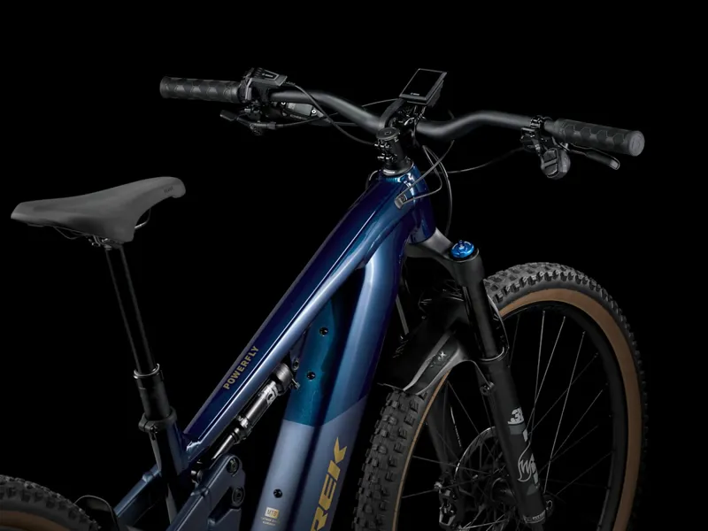 Trek Powerfly FS+ 8 Gen 4 E-Mountain Bike In Matte/Gloss Mulsanne Blue-2