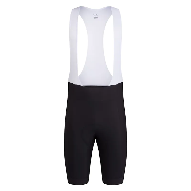 Rapha Core Mens Bib Short in Black with White Rapha