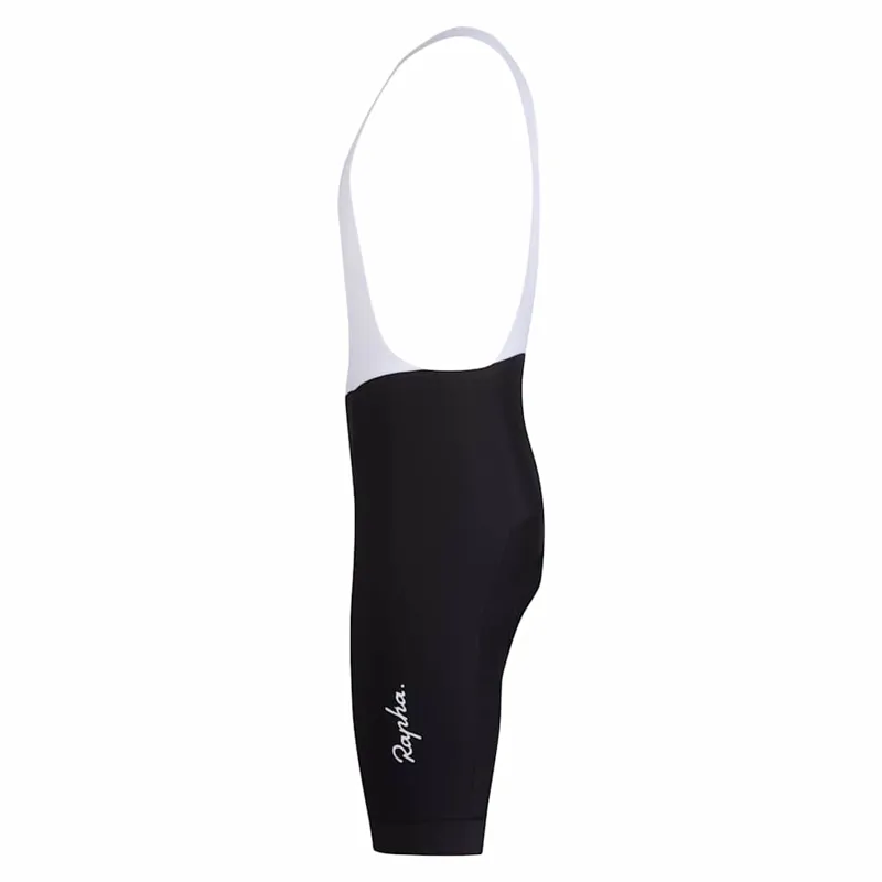 Rapha Core Mens Bib Short in Black with White Rapha-2