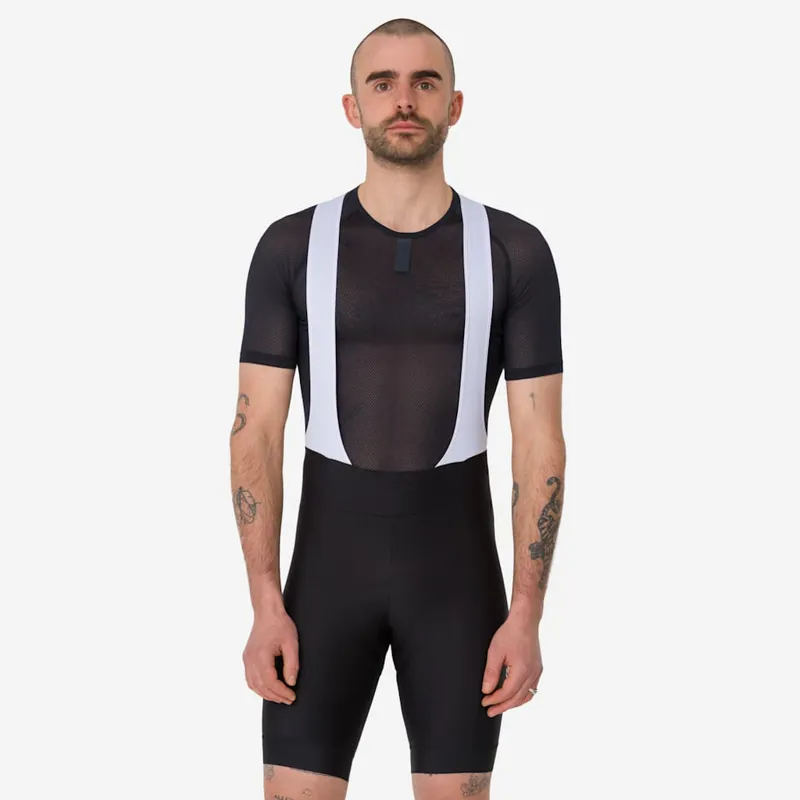 Rapha Core Mens Bib Short in Black with White Rapha-4