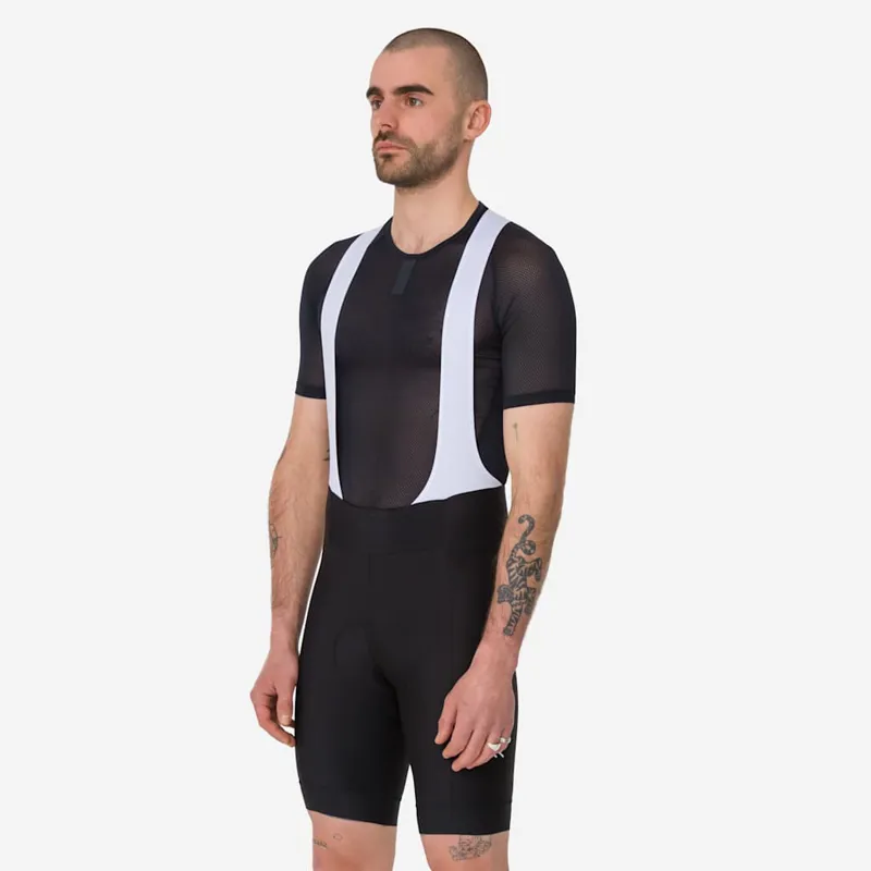 Rapha Core Mens Bib Short in Black with White Rapha-5