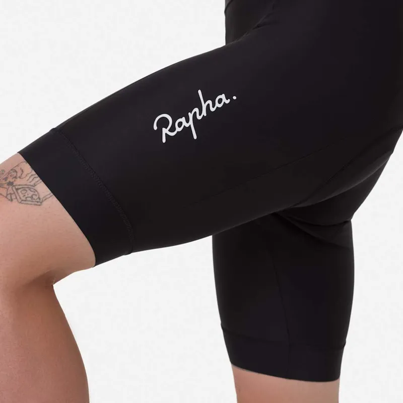 Rapha Core Mens Bib Short in Black with White Rapha-7