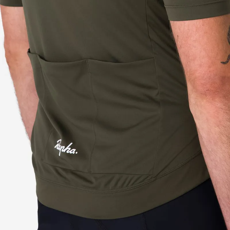 Rapha Men's Core Jersey Dark Green-5