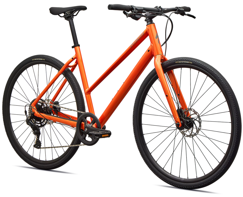 2027 Specialized Sirrus X 2.0 Step Through Hybrid Bike in Tangerine-1