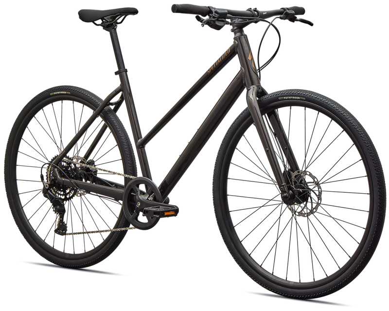 2027 Specialized Sirrus X 2.0 Step-Through in Metallic Obsidian-1