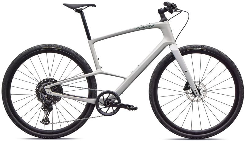 2027 Specialized Sirrus X 5. 0 Carbon Hybrid Bicycle in Dolomite White
