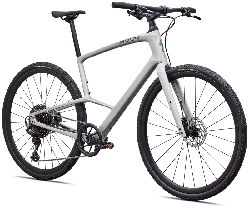 2027 Specialized Sirrus X 5. 0 Carbon Hybrid Bicycle in Dolomite White-1