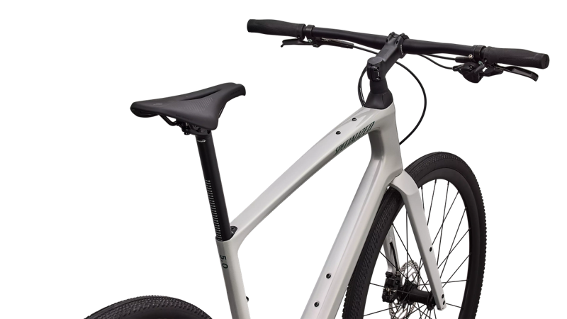 2027 Specialized Sirrus X 5. 0 Carbon Hybrid Bicycle in Dolomite White-3