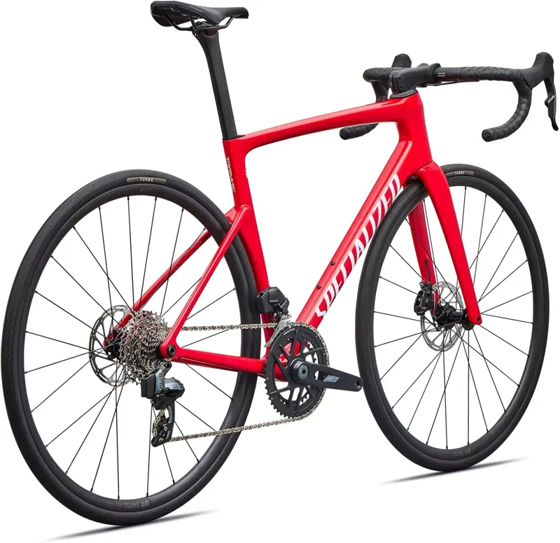 Specialized Tarmac SL9 Comp SRAM Rival AXS Road Bike In Vivid Red-1