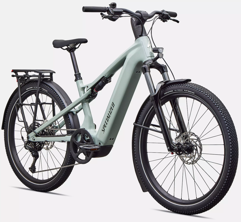 Specialized Turbo Vado 3 X 4. 0 Electric Hybrid Bike in Gloss Agave Grey-1