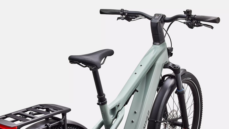 Specialized Turbo Vado 3 X 4. 0 Electric Hybrid Bike in Gloss Agave Grey-3