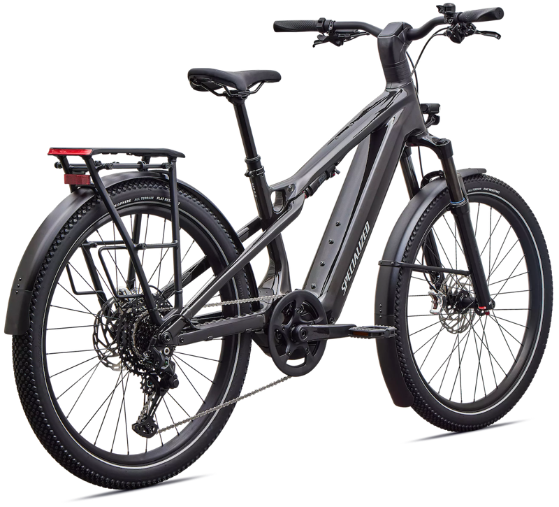 Specialized Turbo Vado 3 X 4. 0 Electric Hybrid Bike in Gloss Obsidian Black-2