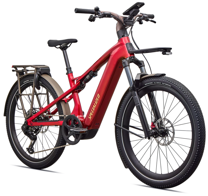 Specialized Turbo Vado 3 X 6. 0 Electric Hybrid Bike in Ruby Red-1