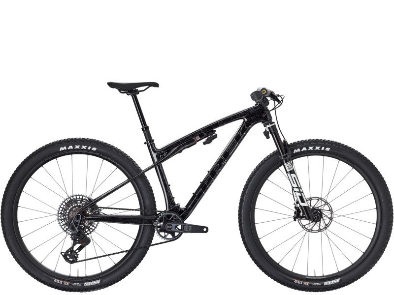 Trek Supercaliber SLR 9.8 X0 Flight Attendant Gen 2 Mountain Bike in Carbon Smoke/Galactic Grey Marble